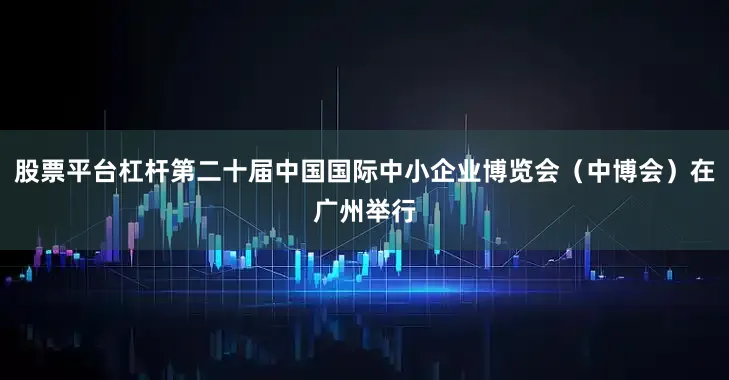 股票平台杠杆第二十届中国国际中小企业博览会（中博会）在广州举行